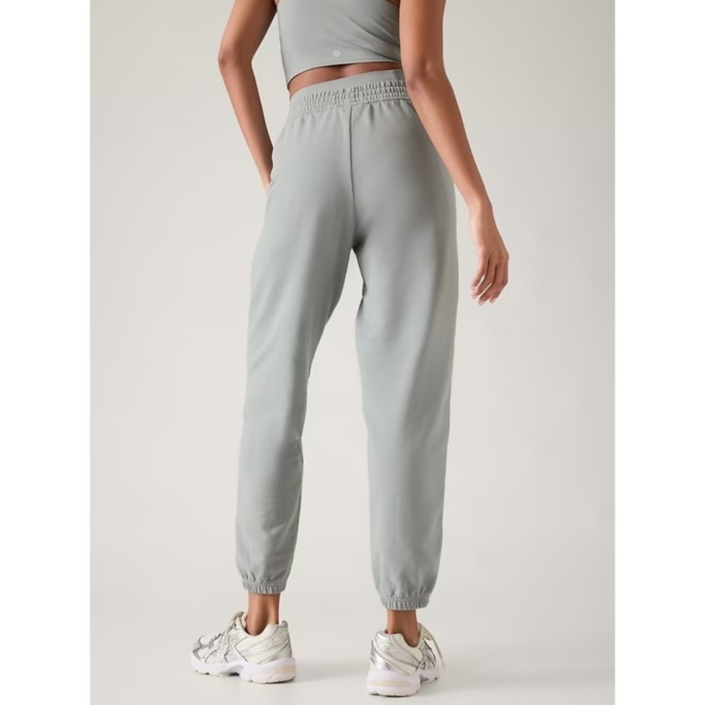 Athleta Retroterry Mid Rise‎ Jogger Gray Storm Cloud 818486 XS